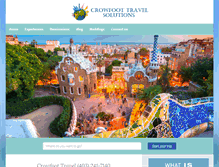 Tablet Screenshot of crowfoottravel.com